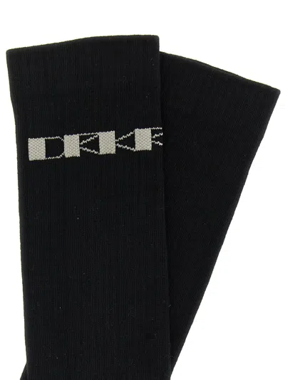 Drkshdw Jacquard Logo Socks In Black