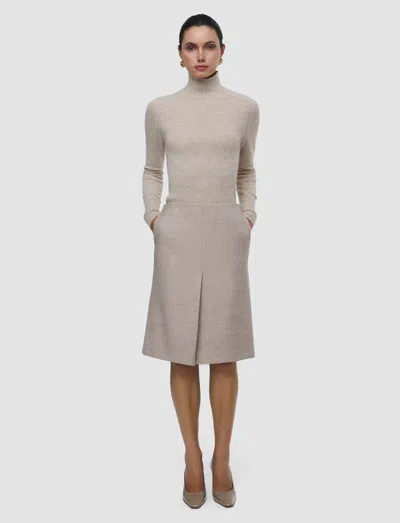 Joseph Duggan Virgin Wool Skirt In White