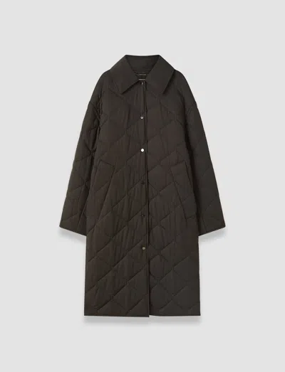 Joseph Penny Quilted Coat In Brown