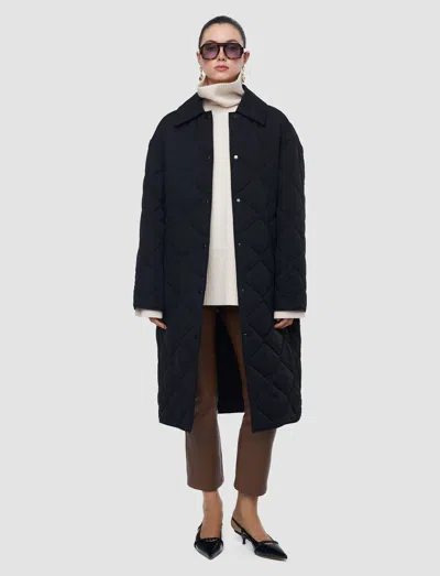 Joseph Penny Quilted Coat In Brown