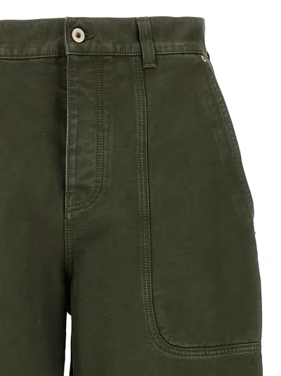 Loewe Cargo Trousers Utility Multiple Pockets In Green