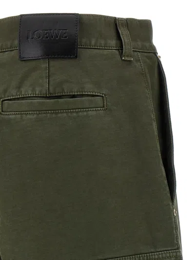 Loewe Cargo Trousers Utility Multiple Pockets In Green