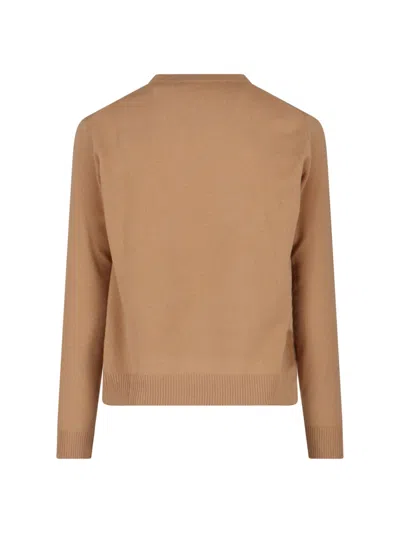 Vivienne Westwood Knitted Crew Neck Sweater Long Sleeves In Brown
