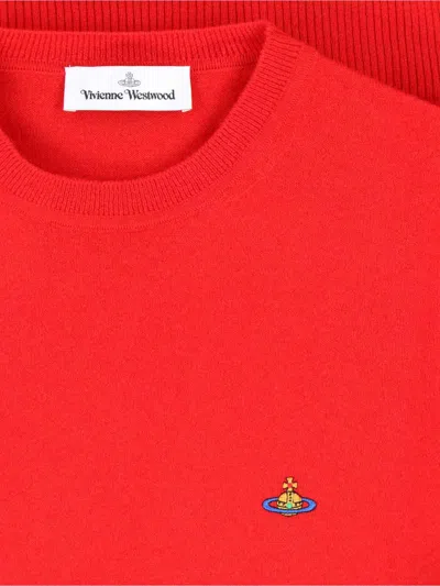 Vivienne Westwood Orb Sweater In Red