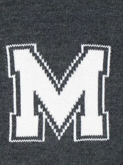 Mm6 Maison Margiela Knit Sweater Crew Neck Long Sleeves In Gray
