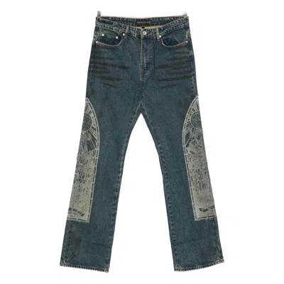 Who Decides War Graphic-panel Jeans In Blue