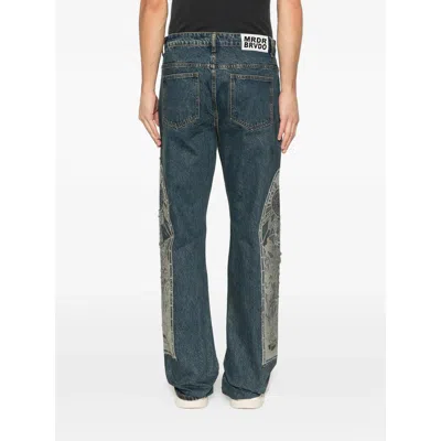 Who Decides War Graphic-panel Jeans In Blue