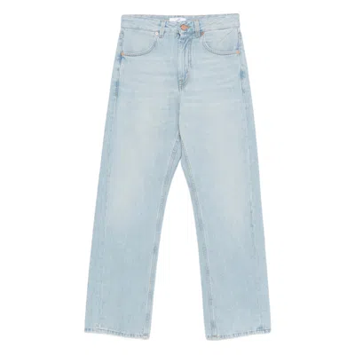 Bite Studios Button-up Straight Jeans In Blue