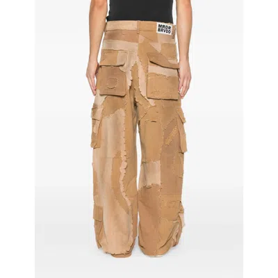Who Decides War Patchwork Buttoned Jeans In Brown