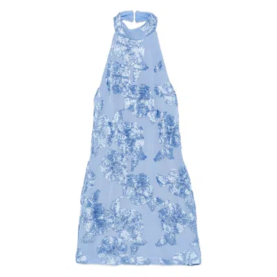 Rotate Birger Christensen Dresses Blue, White In Blue