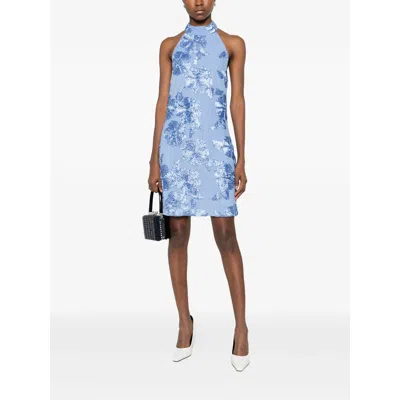 Rotate Birger Christensen Dresses Blue, White In Blue