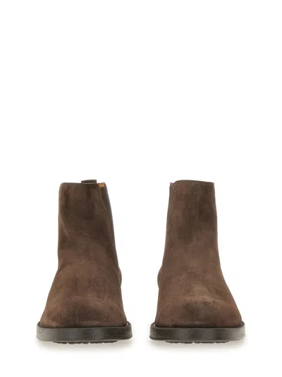 Tod's Suede Chelsea Boot In Brown