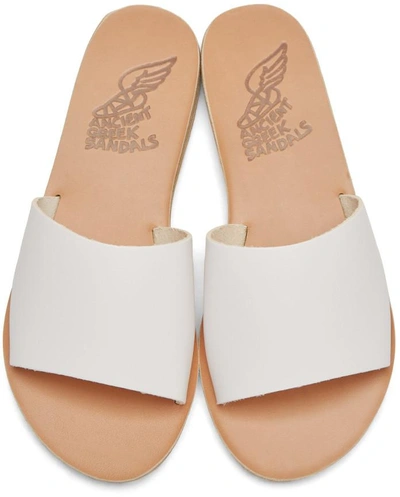 Shop Ancient Greek Sandals White Taygete Sandals