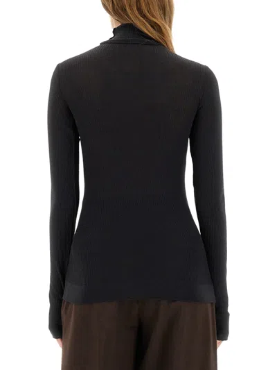 Lemaire Slim-fit Turtleneck In Gray
