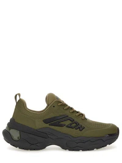 Dsquared2 Faster Sneaker Mesh Chunky Sole Pull Tab In Green