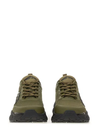 Dsquared2 Faster Sneaker Mesh Chunky Sole Pull Tab In Green