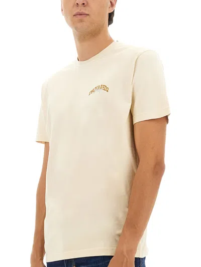 Dsquared2 Dsquared Men T-shirt With Logo In Neutral