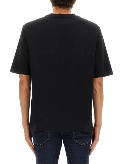 Dsquared2 Dsquared Loose Fit Sponge Patch T-shirt In Black