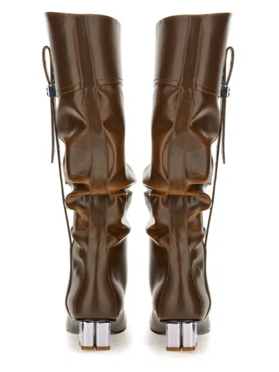 Ganni Slouchy Boot "butterfly" In Brown