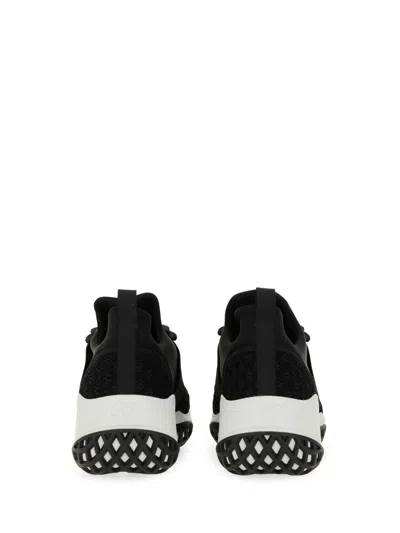Roger Vivier Run Sneakers With Ridged Rubber Sole In Black