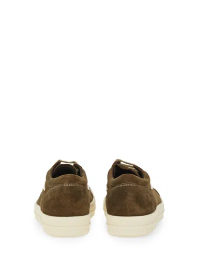 Rick Owens Suede Low-top Sneakers In Brown
