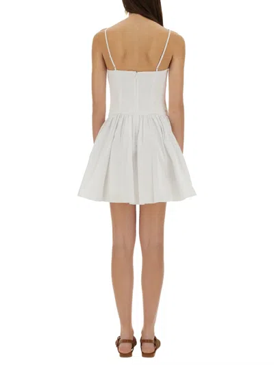 Staud Mini Dress "dena" In White