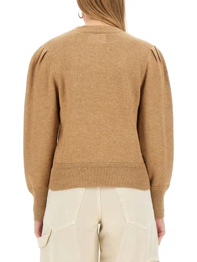 Isabel Marant Étoile Isabel Marant Etoile Camel Stretch Cotton Blend Kelaya Sweater In Brown