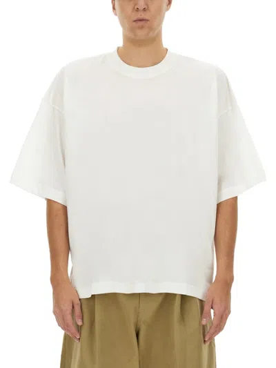 Studio Nicholson Basic Round Neck Short Sleeve T-shirt In White