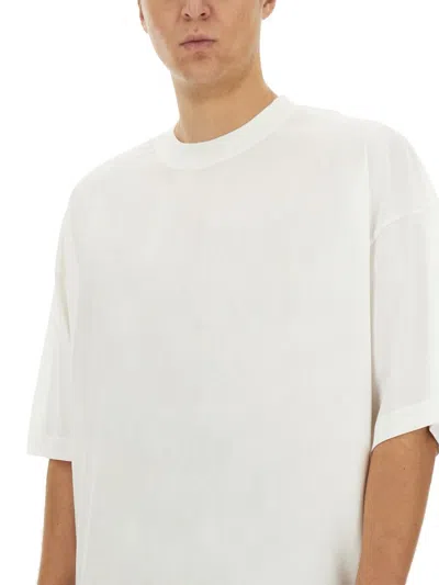 Studio Nicholson Basic Round Neck Short Sleeve T-shirt In White