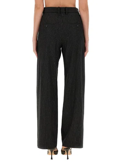 Isabel Marant Embroidered Wool Blend Lisetta Pant In Black