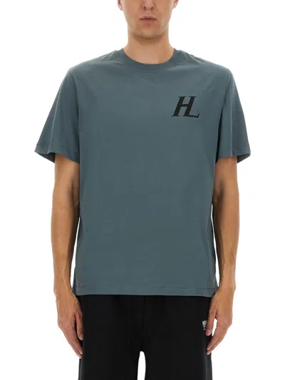 Helmut Lang Capsule Logo Graphic T-shirt In Metallic