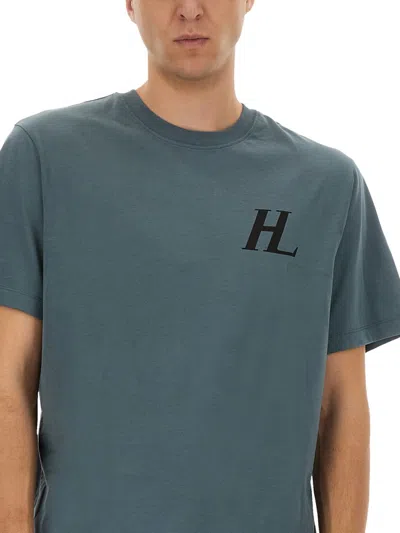 Helmut Lang Capsule Logo Graphic T-shirt In Metallic
