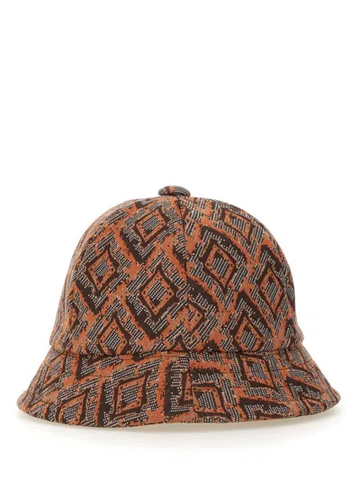 Needles Hat Geometric Pattern Stitched Detailing In Brown