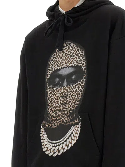 Ih Nom Uh Nit Leopard Mask Print Sweatshirt In Black