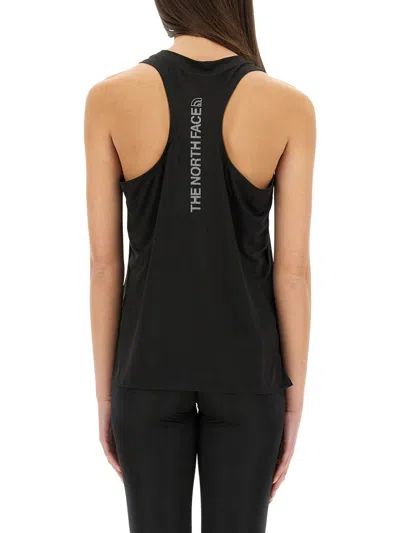 The North Face Tank Top With Logo In Black