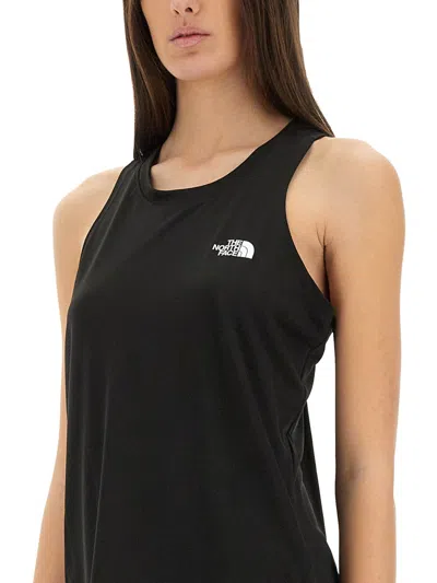 The North Face Tank Top With Logo In Black