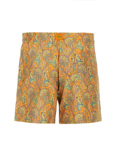 Etro Boxer Swimsuit In Multi