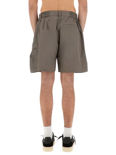 Represent Tech Cargo Shorts Side Pockets In Gray