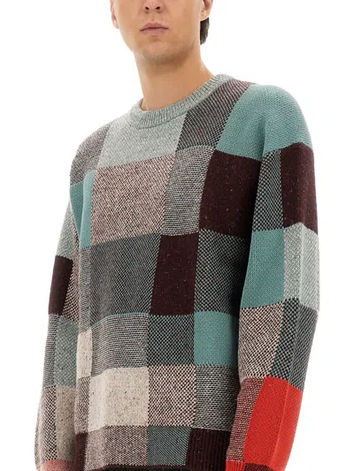 Ps By Paul Smith Sweater With Geometric Pattern Ps Paul Smith In Multi