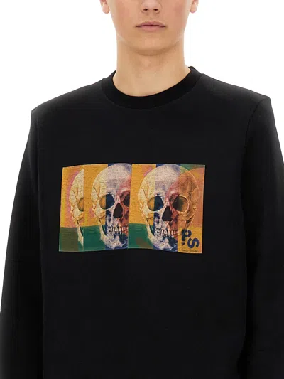 Ps By Paul Smith Ps Paul Smith Skull Square Sweatshirt In Black