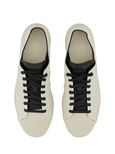 Y-3 Refined Mini Sneaker With Minimalist Aesthetic In White