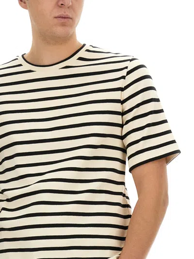 Jil Sander Striped T Shirt In Multi