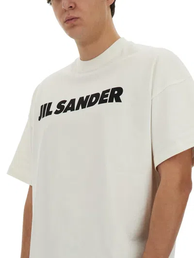Jil Sander Logo-print Cotton T-shirt In White
