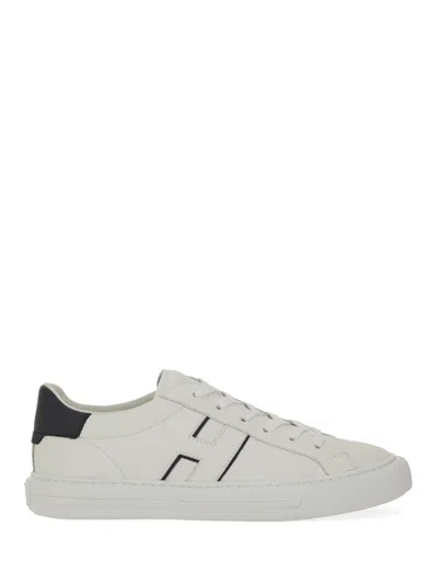 Hogan Low-top Leather Sneakers With Minimalist Design And Distinctive Detailing In White
