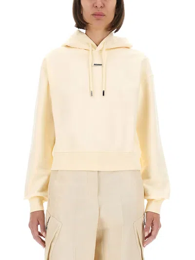 Jacquemus The Gros Grain Hoodie In Neutral