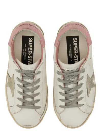 Golden Goose Deluxe Brand Women Multicolor Leather Super Star Classic Sneakers In White
