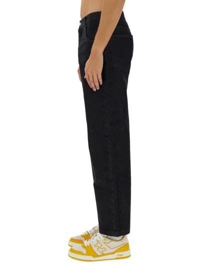 Fendi Long Jeans In Black