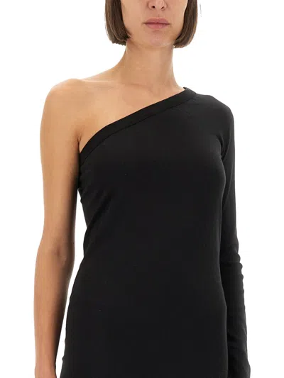 Rick Owens Drkshdw "ziggy" Dress In Black