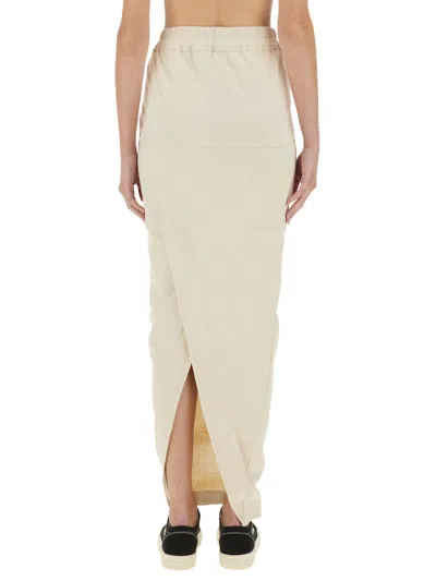 Rick Owens Drkshdw Drkshdw By Rick Owens Woman Maxi Skirt Beige Size S Cotton In Multi