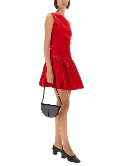Patou One Shoulder Knee Length Dress With Asymmetric Design In Multi